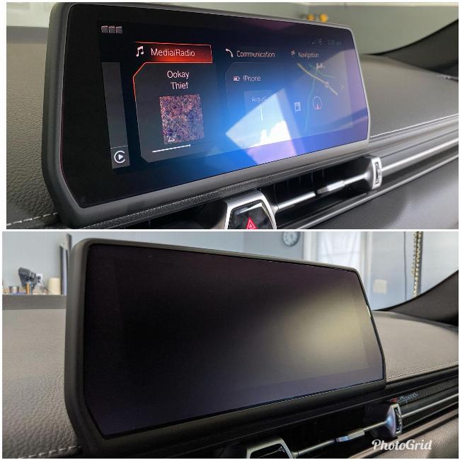 Displayschutzfolie für das Mitteldisplay